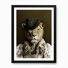 Victorian Lioness Art Print