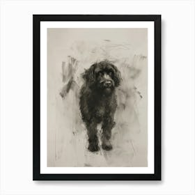 Polish Lowland Sheepdog Charcoal Line 2 Affiche