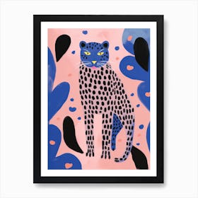 Playful Illustration Of Jaguar For Kids Room 3 Art Print