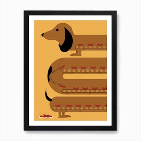 Sausage Dog Art Print