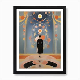 woman Runs Through The Corridors Of Her Mind 2 Art Print