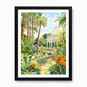 Harry P Leu Gardens Usa Modern Illustration 2 Art Print