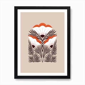 Papyrus Flowers Art Print