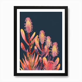 Austrocylindropuntia Subulata Minimalist 3 Art Print