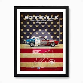 Bonneville AMC Vintage Art Print