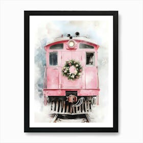 Pink Train Art Print