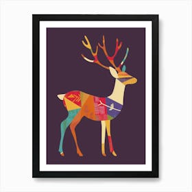Deer Canvas Print 6 Art Print