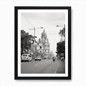 Bangalore, India, Black And White Old Photo 2 Art Print