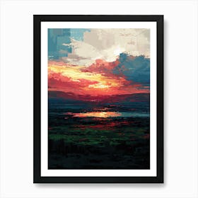 Sunset | Pixel Art Series 3 Art Print