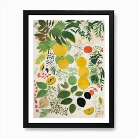 Honeydew Fruit Drawing 2 Art Print