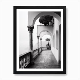 Ravello, Italy,  Black And White Analogue Photography  1 Art Print