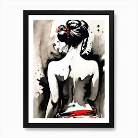 Japanese Woman Art Print