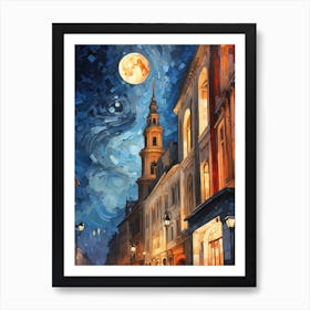 Night In The City Art Print