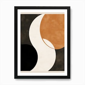 Monochrome Bauhaus Harmony Art Print