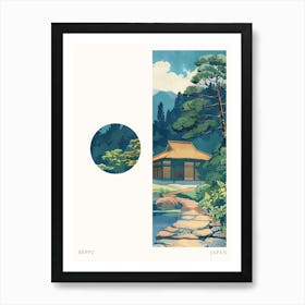 Beppu Japan 1 Cut Out Travel Poster Poster