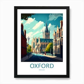 England Oxford Travel 1 Art Print