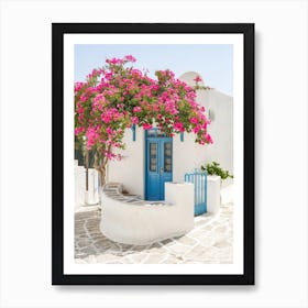 Blue Corner Of Greece Art Print