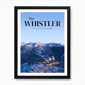 Whistler Whistler Blackcombs Art Print