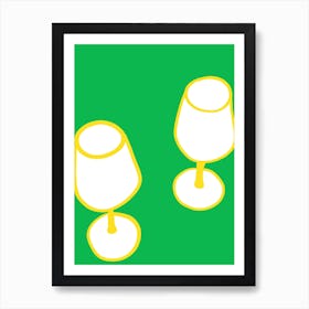 Wine Glasses 1 Art Print