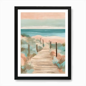 Beach Path Art Print