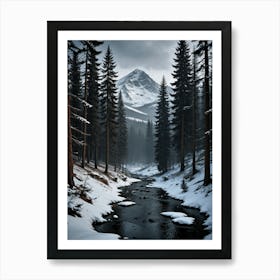 Winter'S Day in The Wild Art Print