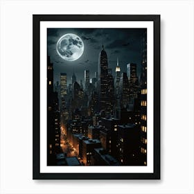 Celestial Canvas Over the City New York City Art Print