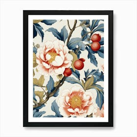 Peony Wallpaper 3 Art Print