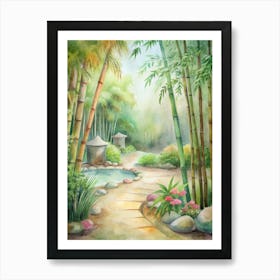 Japanese Garden Art Print