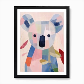 Playful Illustration Of Koala For Kids Room 4 Art Print