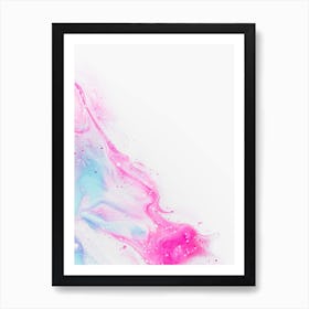 Abstract Watercolor On White Background Art Print