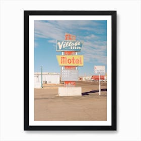 Village Texas Motel Art Print