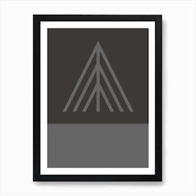 Monte Rosa Grey Art Print