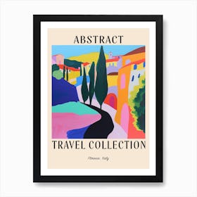 Abstract Travel Collection Poster Florence Italy 5 Art Print