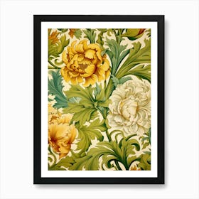 Floral Wallpaper Pattern 3 Art Print