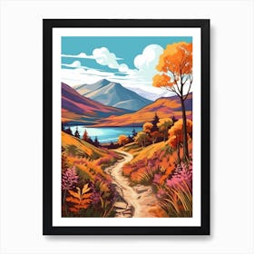 West Highland Way Scotland 1 Vintage Travel Illustration Art Print