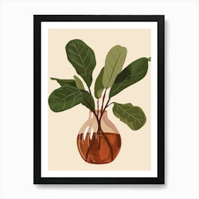 Plant In A Vase Art Print