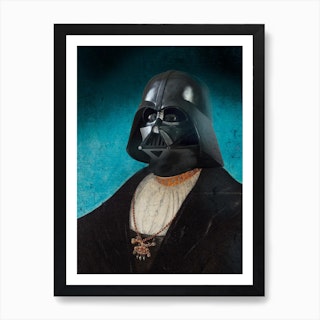 Vintage Sir Vader Art Print