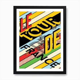 Isometric Tour De France Art Print