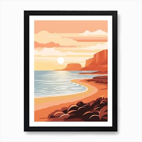 Vintage Retro Print Of Cape Le Grand National Park, Australia 1 Art Print