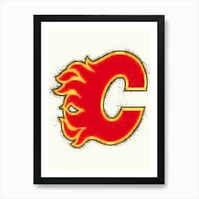 Calgary Flames Art Print