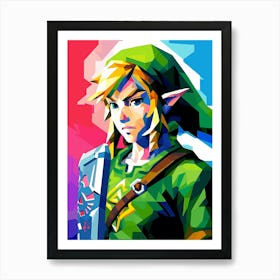 Link In The Legend Of Zelda Art Print