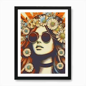 Flower girl Art Print