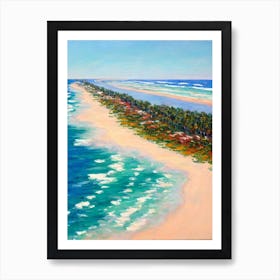 Surfers Paradise Beach Australia Monet Style Art Print
