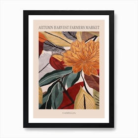 Fall Botanicals Camellia 1 Poster Art Print