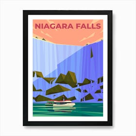 Niagara Falls travel posters Art Print