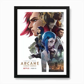 Arcane League Of Legends Tv Series Art Print