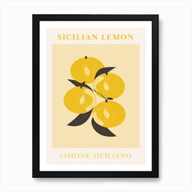 Sicilian Lemon Art Print