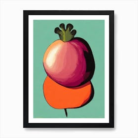 Turnip Bold Graphic vegetable Art Print