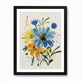 Painted Florals Love In A Mist 2 Art Print