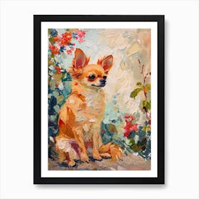 Chihuahua Acrylic Painting 4 Art Print